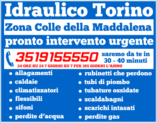 idraulico torino Zona Colle della Maddalena idraulico torino Zona Colle della Maddalena