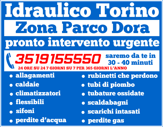 idraulico torino Zona Parco Dora idraulico torino Zona Parco Dora