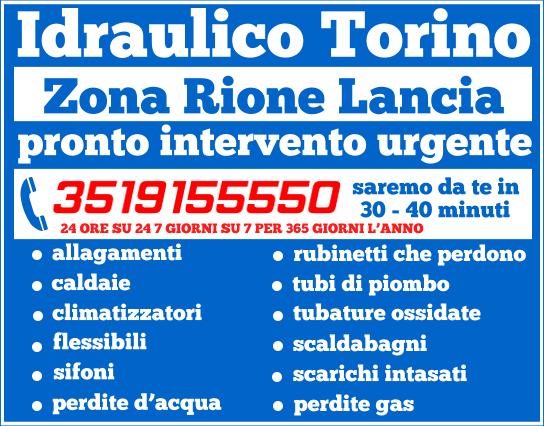idraulico torino Zona Rione Lancia idraulico torino Zona Rione Lancia