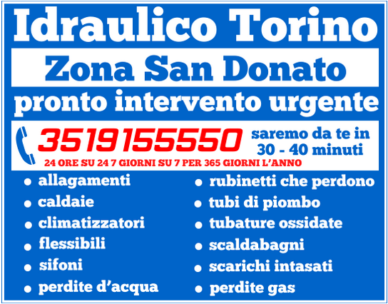 idraulico torino Zona San Donato idraulico torino Zona San Donato