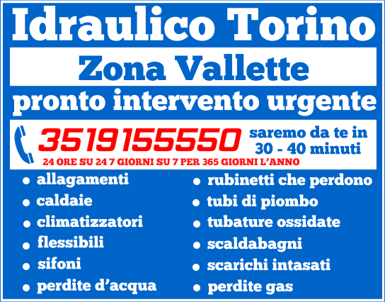idraulico torino Zona Vallette idraulico torino Zona Vallette