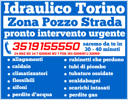 idraulico torino zona Pozzo Strada idraulico torino zona Pozzo Strada